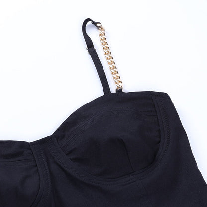 Tjejers Spaghetti Top Kedjedekoration Polyester 3