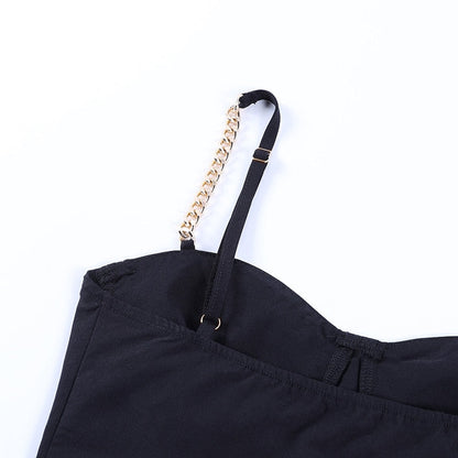 Tjejers Spaghetti Top Kedjedekoration Polyester 4