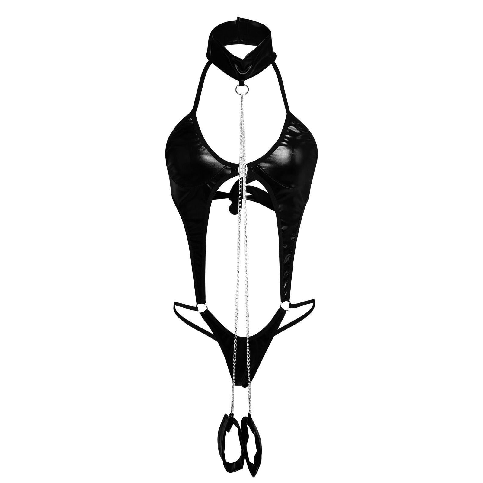 Dam Teddy Utskriven Polyester Spandex-3