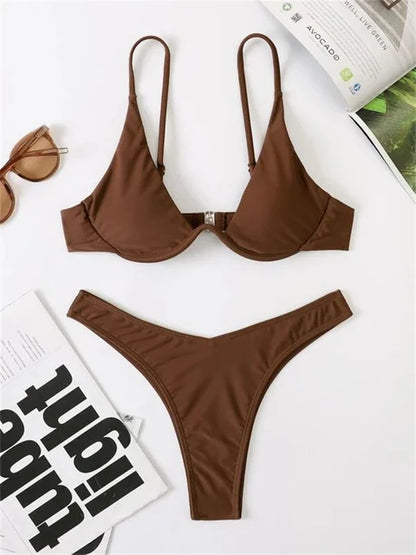 Variant image for Dam Bikini Set Push-Up BH Tanga Polyester-4