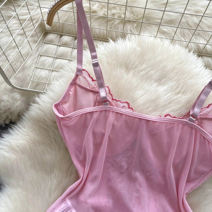 Dam Bodysuit Imponerande Design Polyester-5