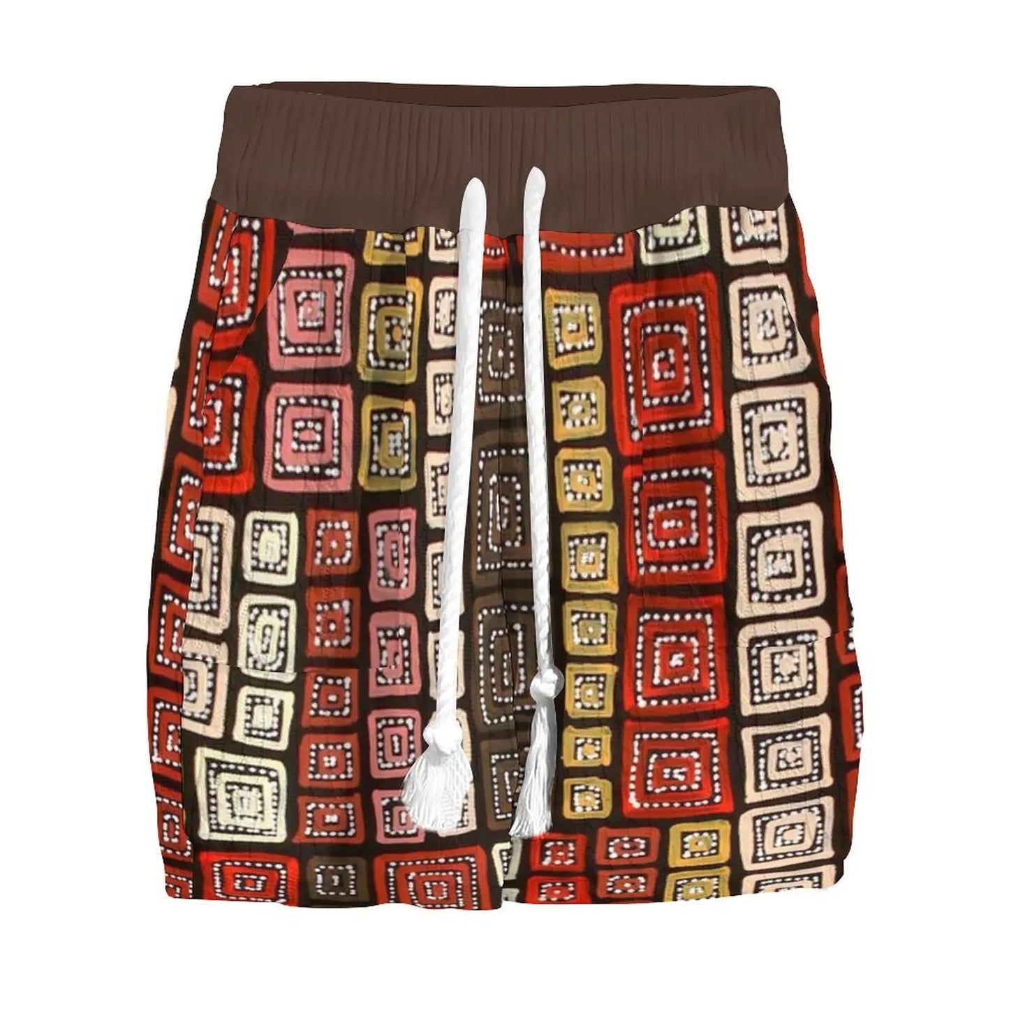 Dam Tvådelad Set Vintage Tryck 100% Bomull-6