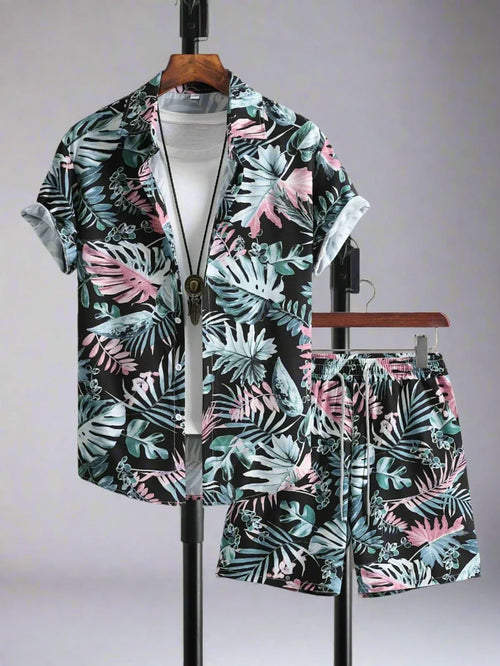 Tvådelat Set Dam Sommar Polyester Normal Passform-1