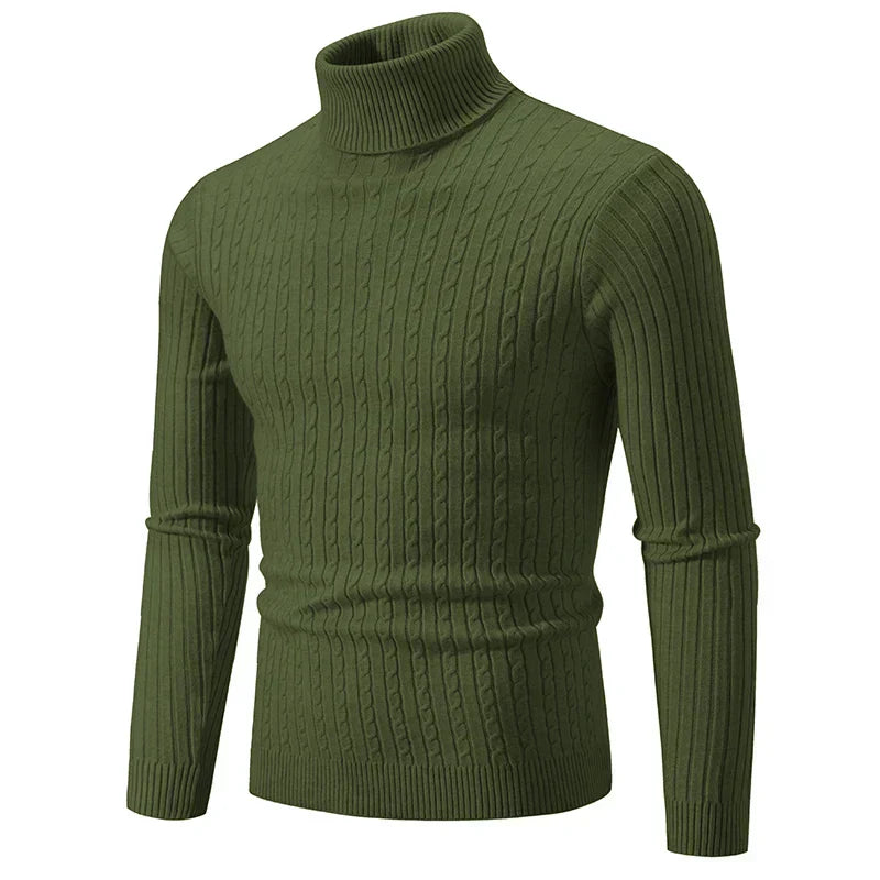 Variant image for Stickad Dam Tröja Turtleneck Mjuk Tygblandning-49