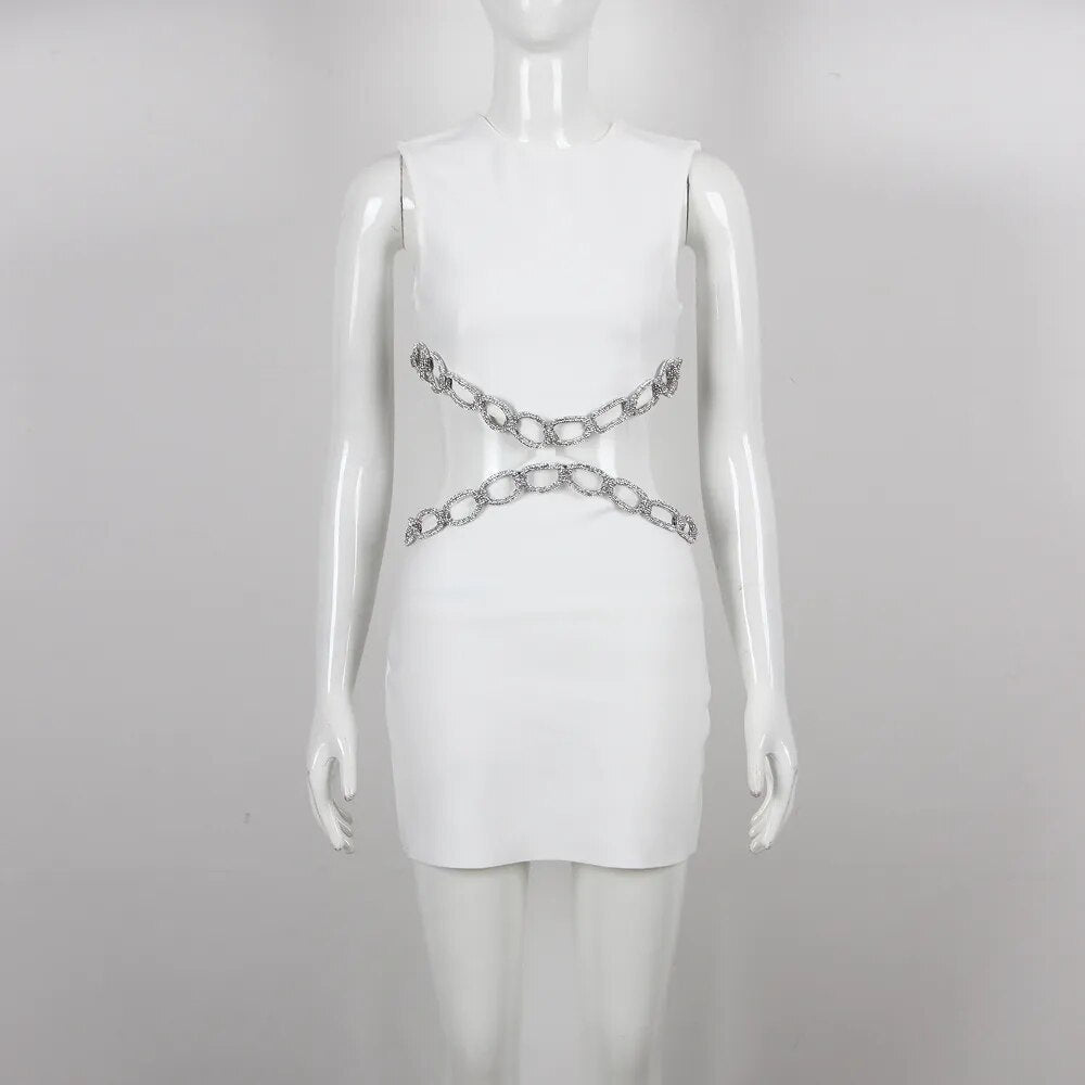 Variant image for Kvinnors Miniklänning Utan Rygg Högkvalitativt Tyg Elegant Chic-5