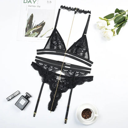 Damunderkläder Set Trådlös Sidenliknande Polyester Elegant Komfort-1
