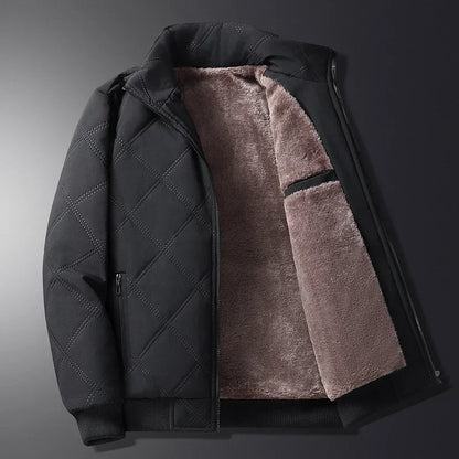 Vinterjacka för Män, Quiltad Varm och Väderresistent, Normal Passform, Maskintvättbar, Flera Storlekar S-4XL 7
