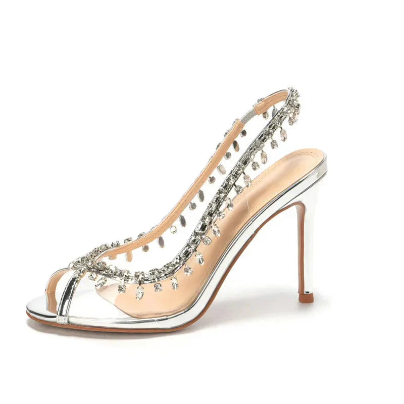 Dam Sandaler Slingback Klack PVC-1