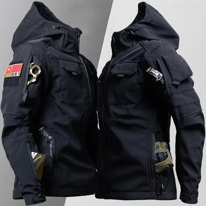 Herr Vattentät Termisk Kostym med Flera Fickor Polyester 14