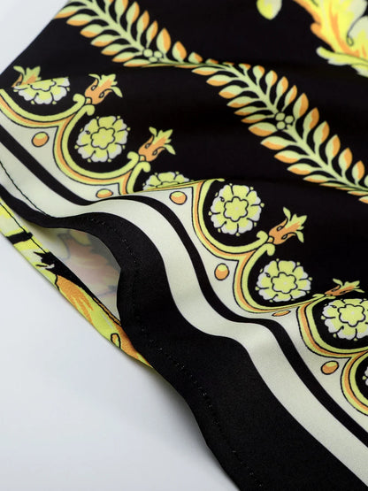 Dam Tvådelad Set Barocktryck Polyester-3