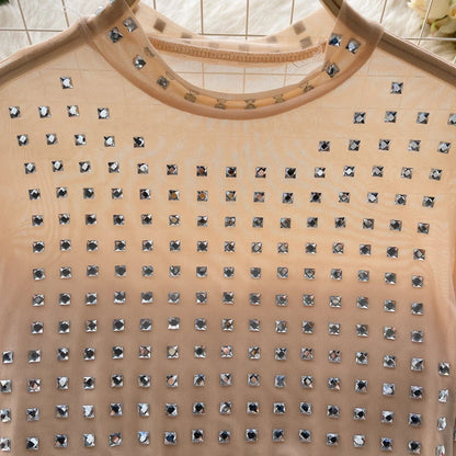 Dam Topp Långärmad Figurnära Polyester Casual-4