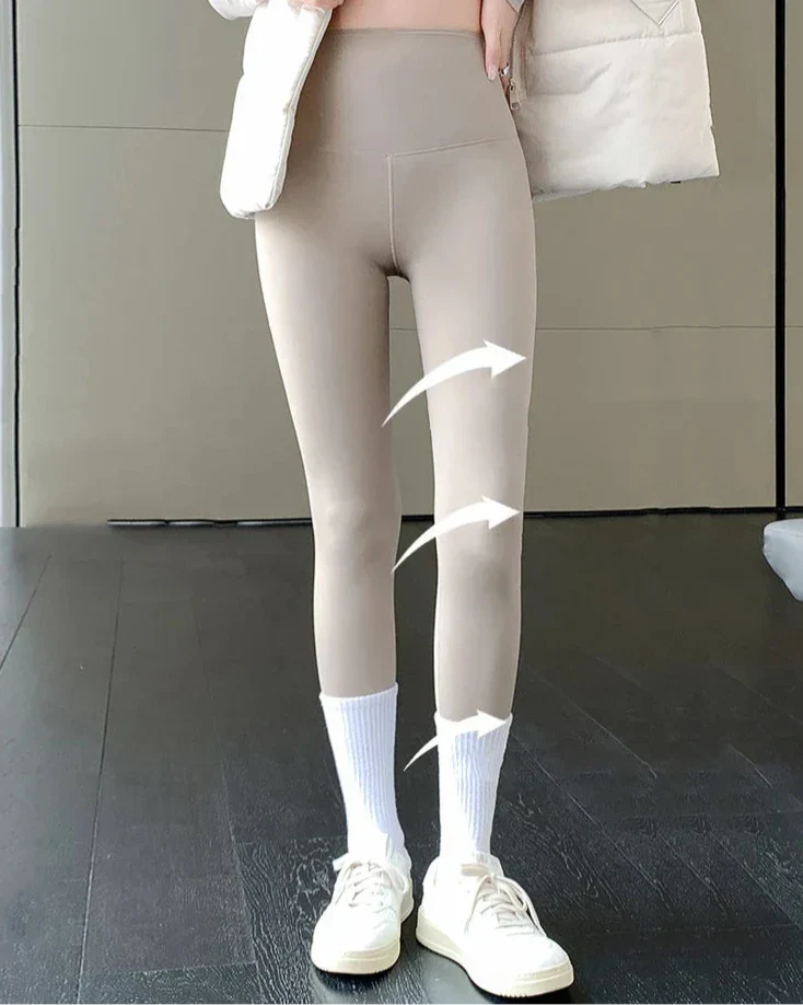 Dam Leggings Hög Midja Sömlös Spandex Nylon-6
