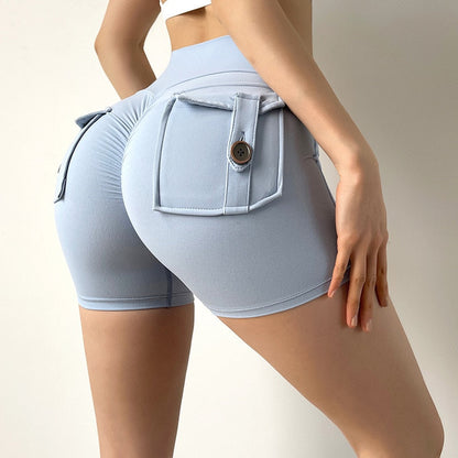 Variant image for Dam Träningsshorts Hög Midja Slim Fit Spandex Polyester-2