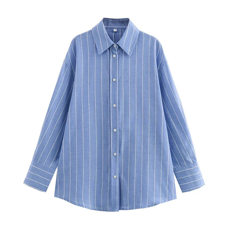 Dam Shorts Randigt Polyester Söt och Salt Design-2