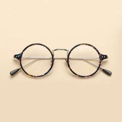 Variant image for Unisex Runda Glasögon Trendig Design Plast och Glas-17