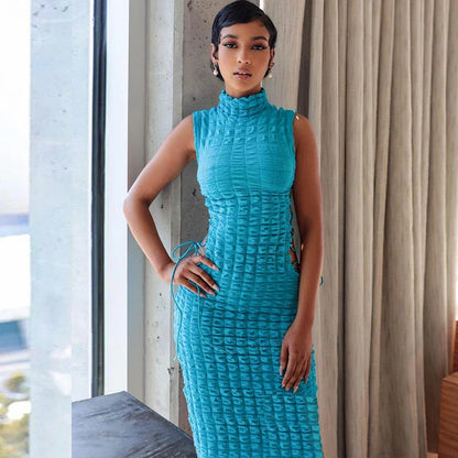 Variant image for Fina Dam Klänningar Turtleneck Rak Snitt Polyester-4