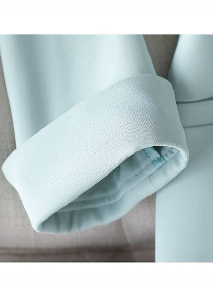 Dam Blazer V-hals Halvlånga Ärmar i Polyester – Tidlös Regular Fit för Kontor och Avslappnade Tillfällen 6