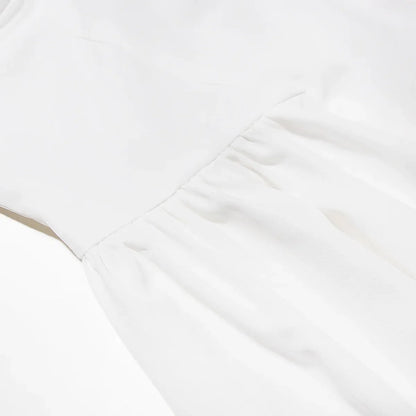 Kvinnors Midi Klänning Fyrkantig Halsringning Polyester Spandex-6