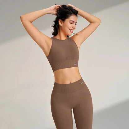 Dam Leggingsset Yoga Flexibel Andningsbart Material-4