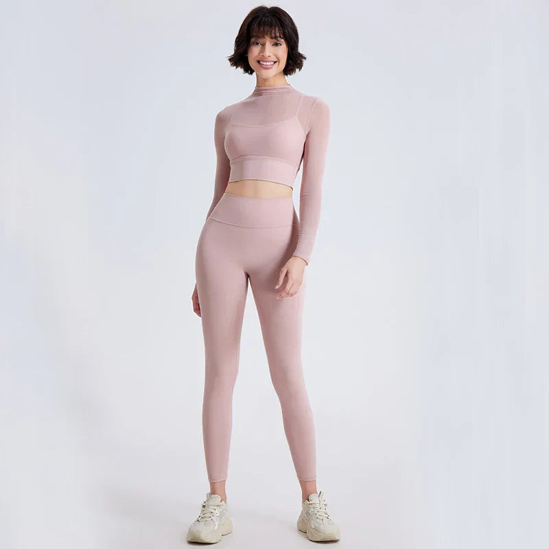 Variant image for Dam Leggings Set Stretchigt Nylon Elegant Hög Midja-5