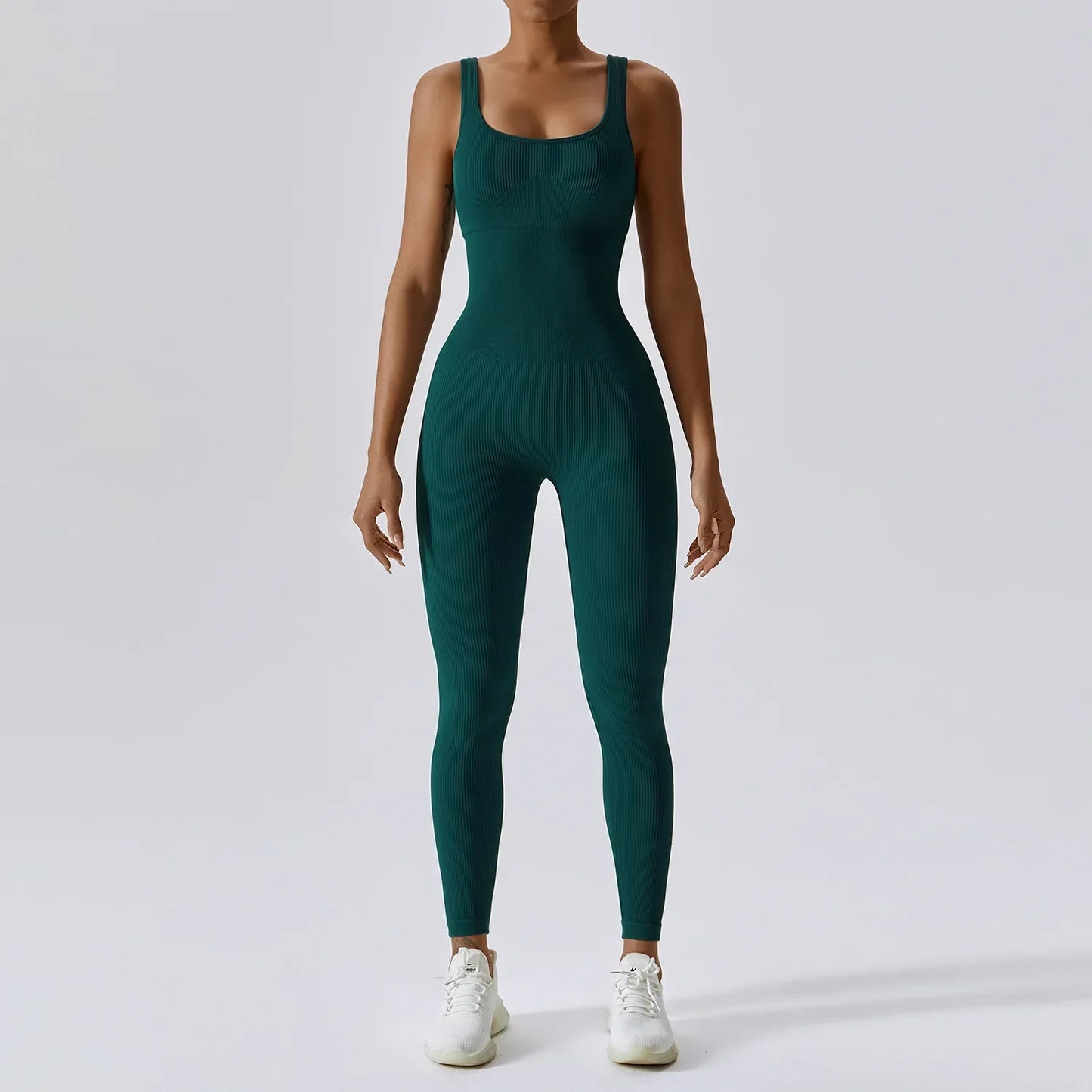 Variant image for Dam Jumpsuit Ärmlös Nylon Spandex Snabbtorkande Minimalistisk Stil-10