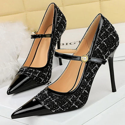 Variant image for Dam Skor Stiletto Elegant PU-material Högklackade-4
