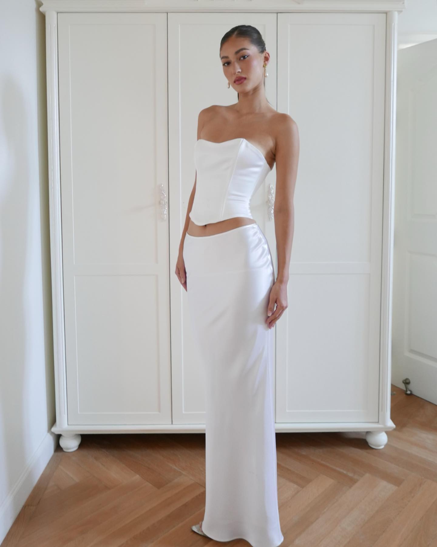 Damklänning A-linje Monokrom Polyester Spandex-4