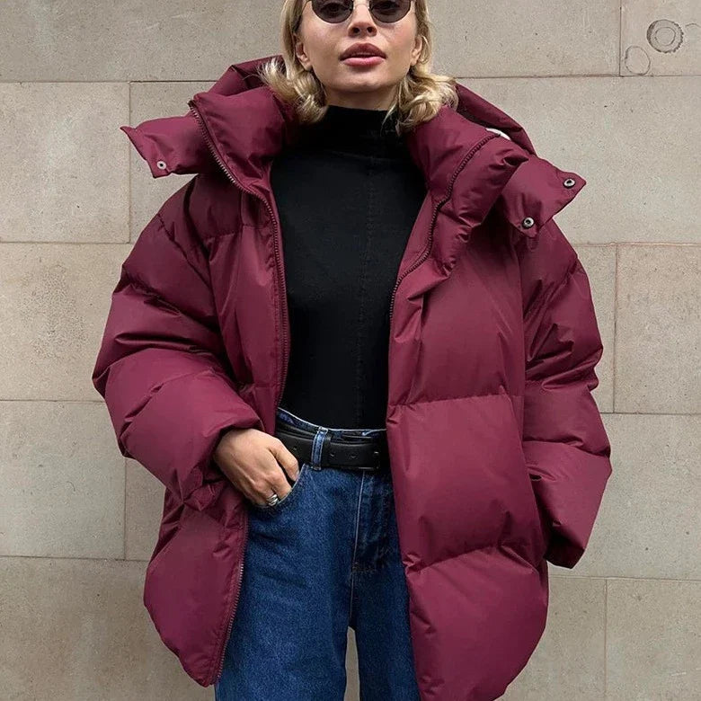 Damjacka Buffertjacka Vattentät Monokromatisk Design-4