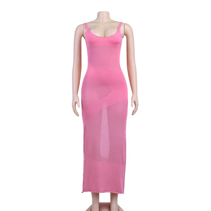 Variant image for Maxiklänning Dam Ermlös Fotledslängd Polyester Spandex-1