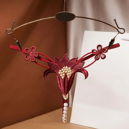 Variant image for Dam G-sträng med Konstnärliga Detaljer Polyester-6