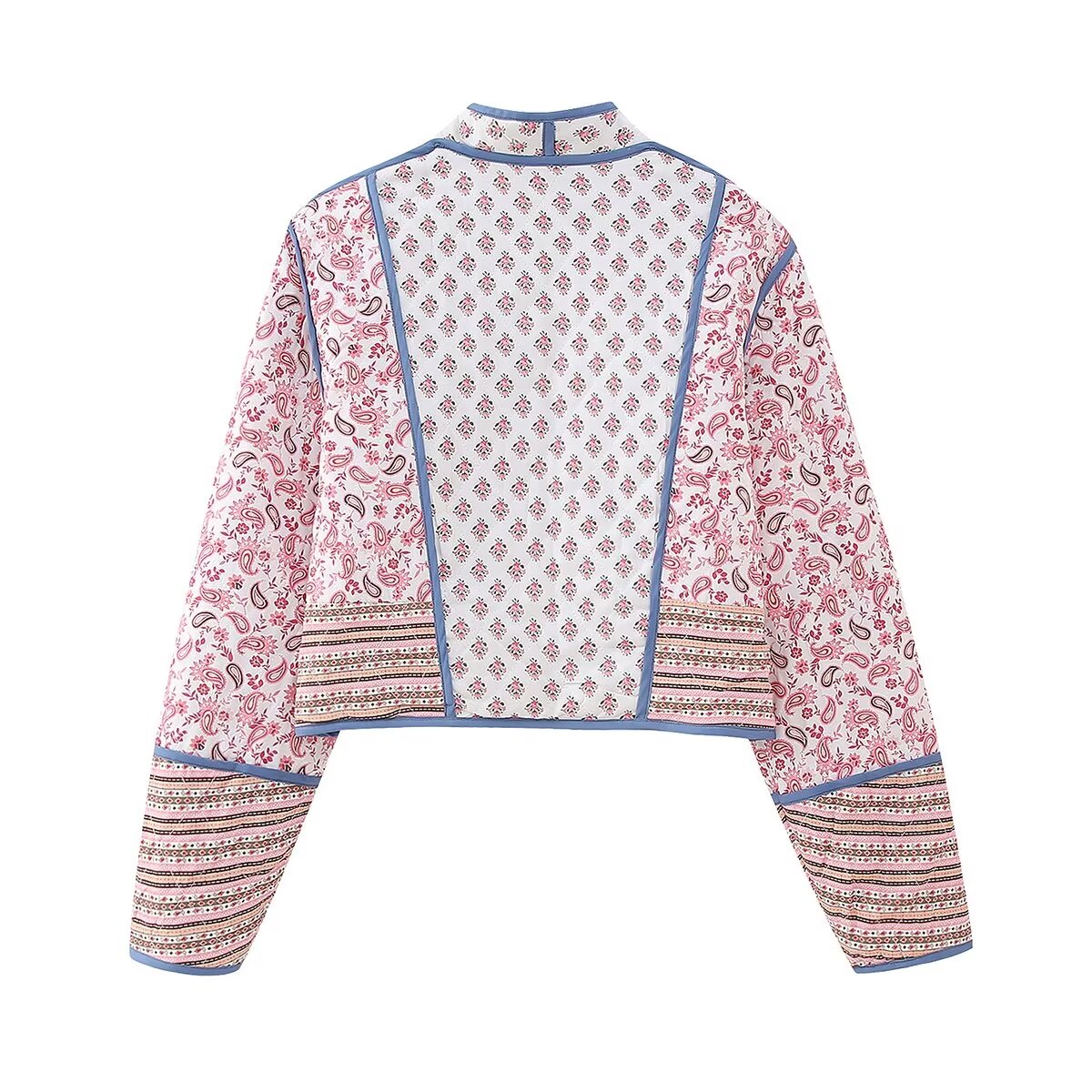 Kvinnors Jacka Blommigt Mönster Polyester-6