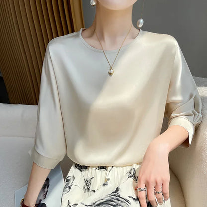 Herr T Shirt Monokrom Polyester Mikrofiber Normal Passform-4