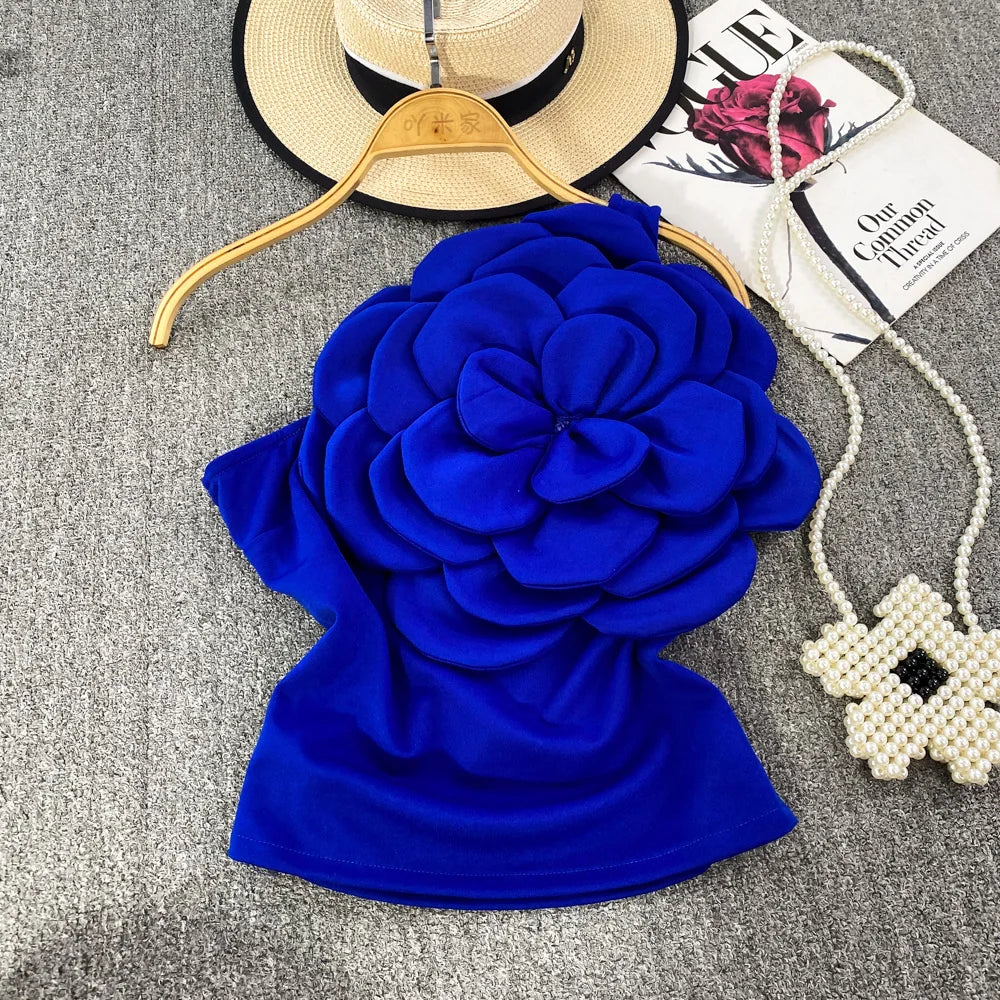 Blommönstrad Festtopp Dam i Bomull och Polyester – Patchwork Detaljer för Vardag och Fest 13