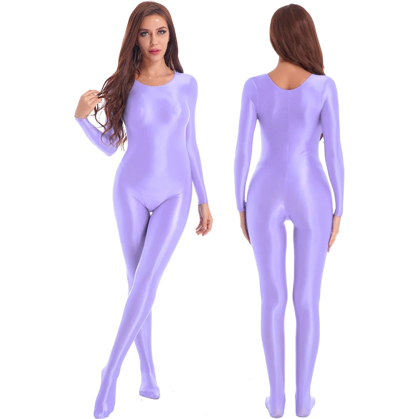 Variant image for Dam Jumpsuit Monokrom Långärmad Lycra Nylon Spandex-3
