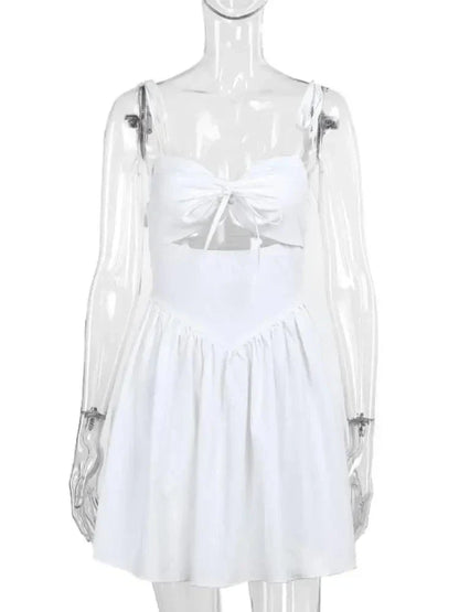Dam Miniklänning Monokrom Utan Ärmar Polyester Spandex-5