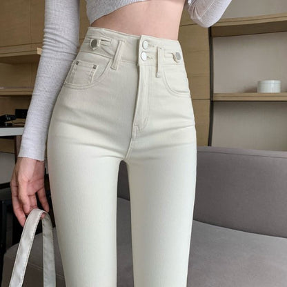 Variant image for Dam Jeans Hög Midja Stretch i Bomull-4