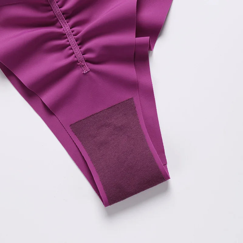 Dam Bikinitrosor med Strass Detaljer Polyester och Siden-5
