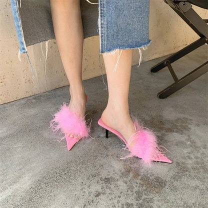 Dam Mules Skor Enkel Design Gummi PU-3