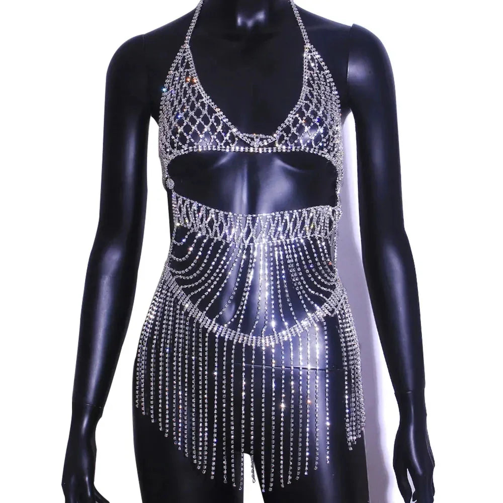 Kvinnors Kroppsmycken Geometrisk Design Koppar med Strass 4