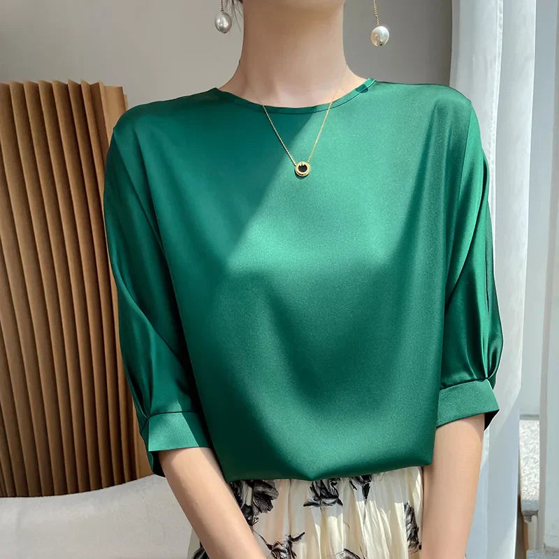 Herr T Shirt Monokrom Polyester Mikrofiber Normal Passform-3