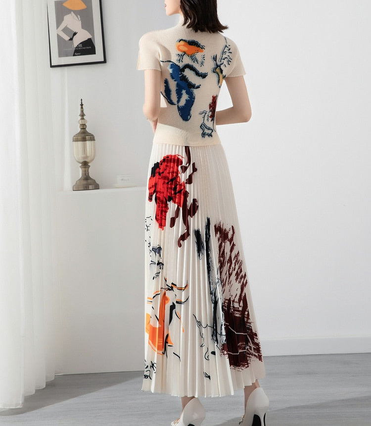 Dam Kjoluppsättning Turtleneck Rynkade Polyester 6