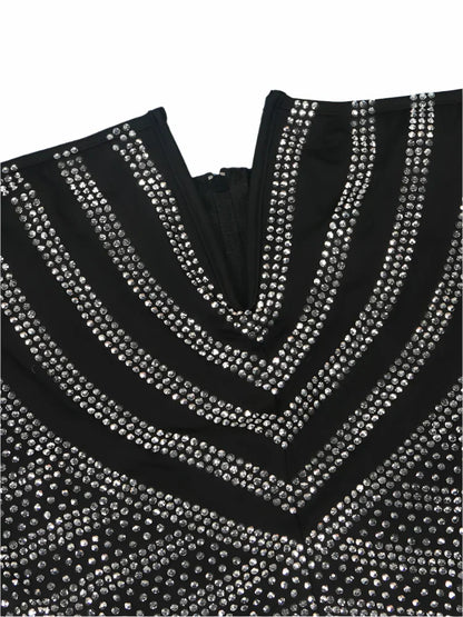 Dam Jumpsuit Elegant med Glittrande Detaljer Polyester-6