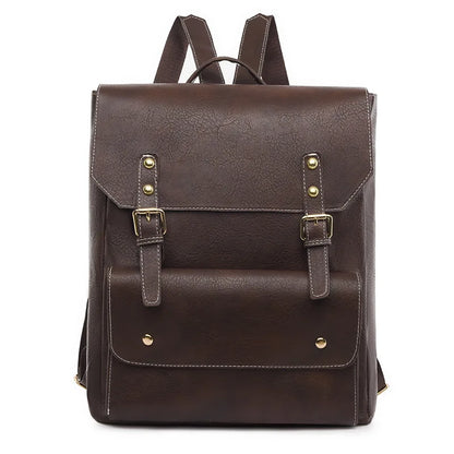 Unisex Ryggsäck Tidlös Design Syntetiskt Material med Spänne-2