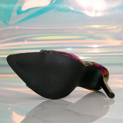 Dam Sandaler Klackar 8 cm PU Material för Skor Dam Elegant Design-4