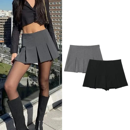 Dam Minikjol Hög Midja Lätt Polyester-3