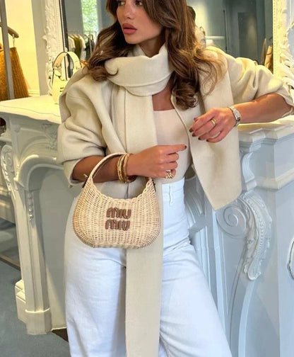 Variant image for Dam Vinterrock Klassisk Avslappnad Design Mjuk Tygblandning-1