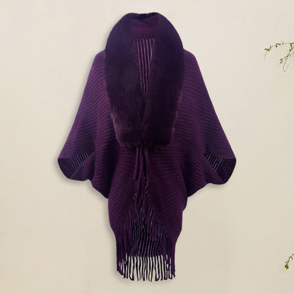 Lång Kofta Dam Ribbad Design Polyester-5