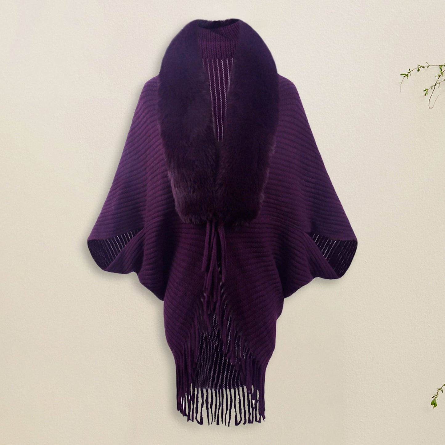 Variant image for Lång Kofta Dam Ribbad Design Polyester-5