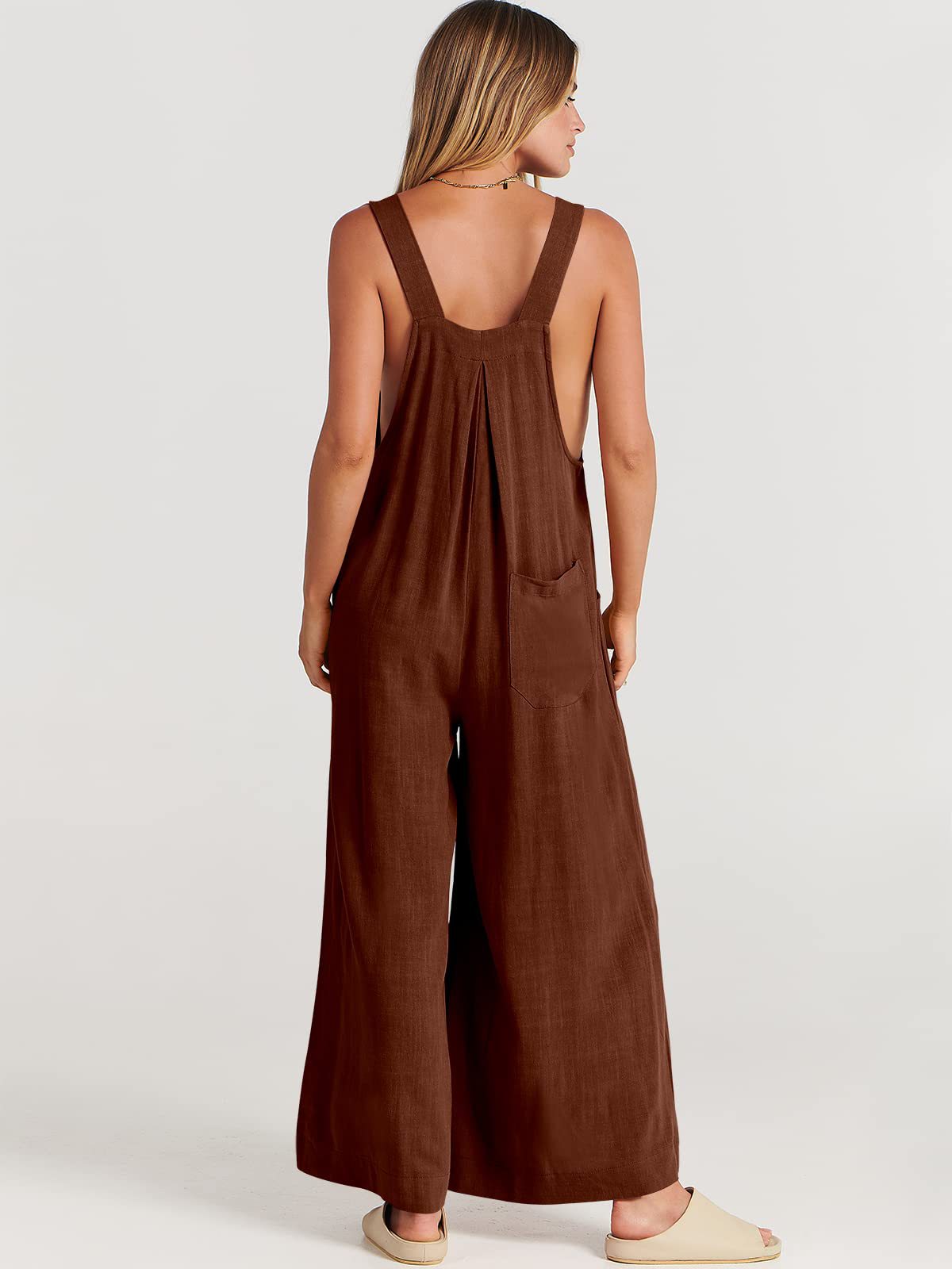 Dam Jumpsuit Ärmlös Bred Ben Polyester-5