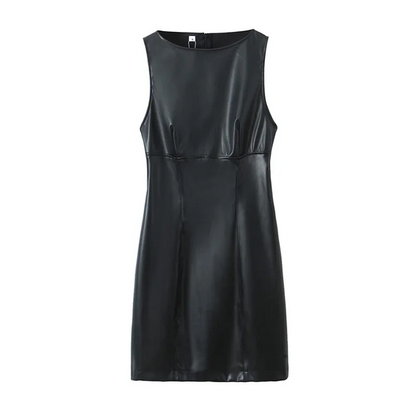 Dam Festtopp Smal Passform Polyester Latexutseende-1